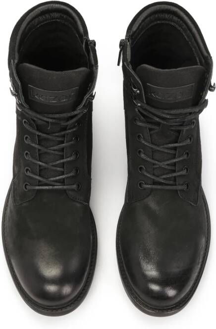 Kazar Hoge laarzen gemaakt van suède en nubuck Black Heren