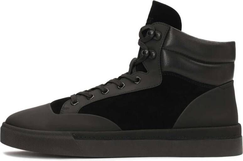 Kazar Hoge sneakers in drie verschillende materialen Black Heren