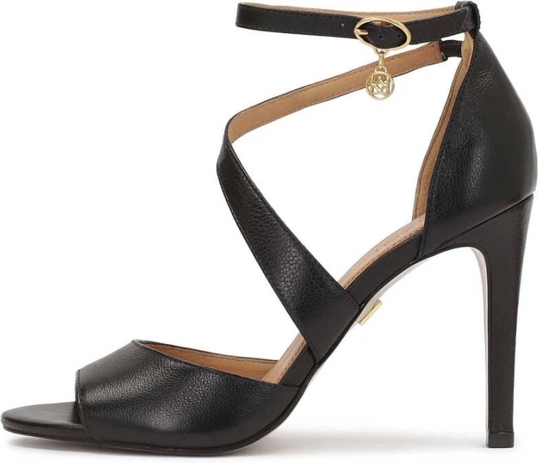 Kazar Hoge stiletto sandalen met een kruisband Black Dames