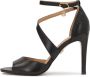 Kazar Hoge stiletto sandalen met een kruisband Black Dames - Thumbnail 5