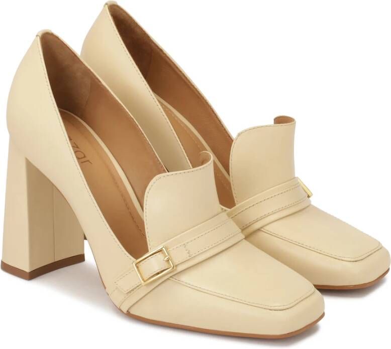 Kazar Instap herenpumps met hoge hak Beige Dames