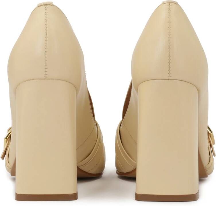 Kazar Instap herenpumps met hoge hak Beige Dames