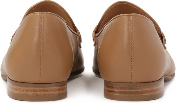 Kazar Instap leren halfschoenen met klompen Brown Dames