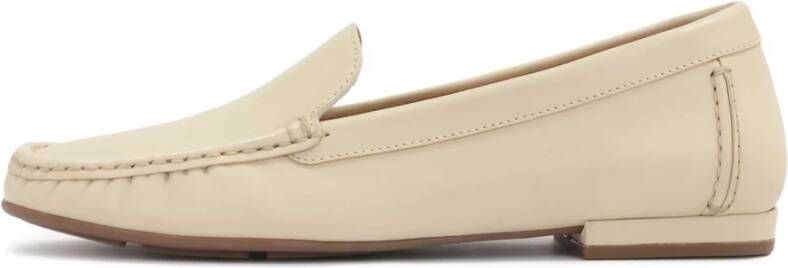 Kazar Instap mocassins met traditioneel stiksel Beige Dames