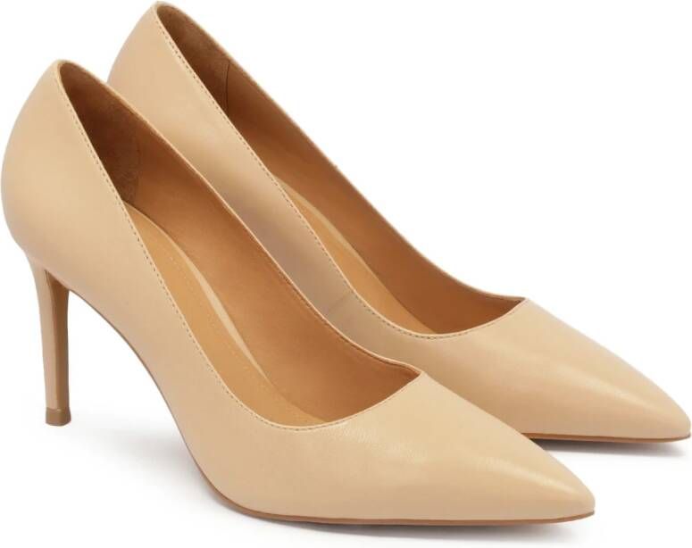 Kazar Klassieke beige pumps op een middelhoge stilettohak Beige Dames