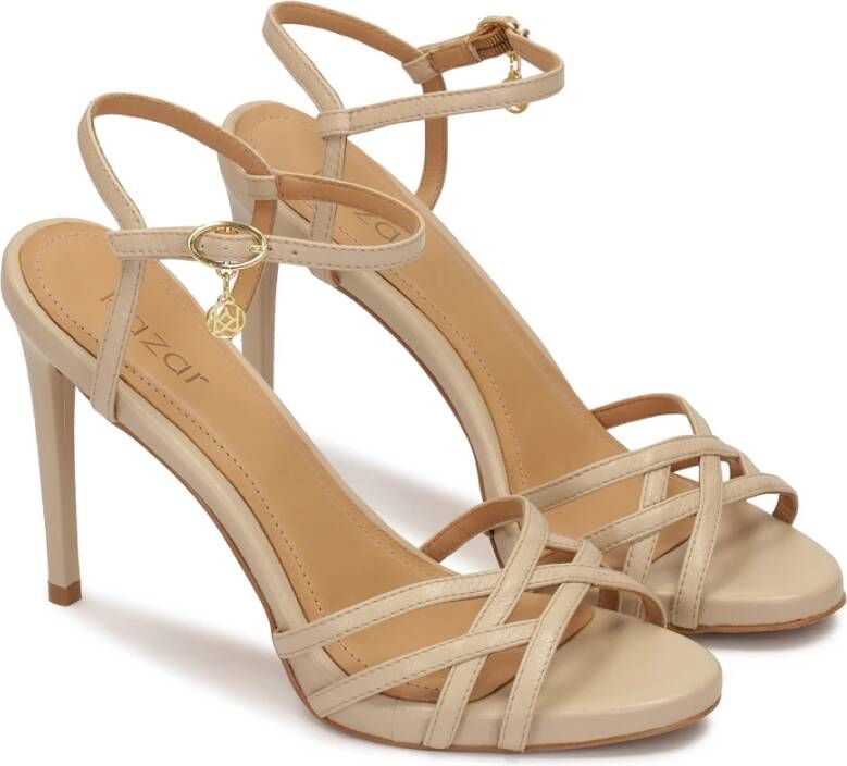 Kazar Klassieke beige sandalen met hak Beige Dames