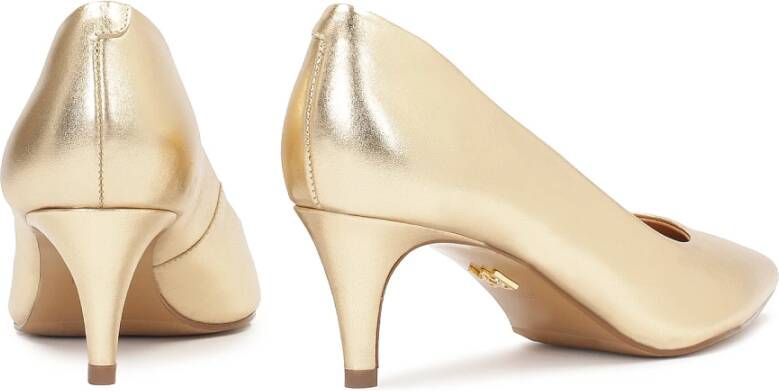 Kazar Klassieke gouden pumps met lage hak Yellow Dames