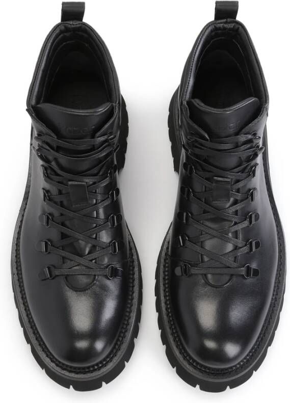 Kazar Klassieke leren Oxfords met vetersluiting Black Heren