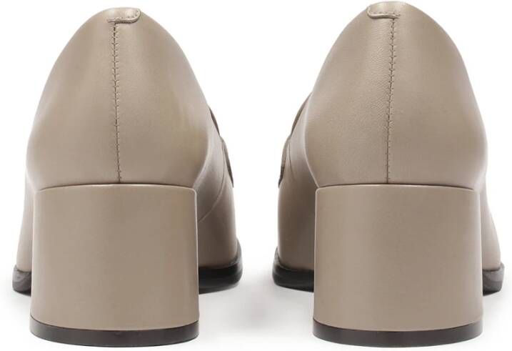 Kazar Klassieke leren pumps in taupe kleur Beige Dames