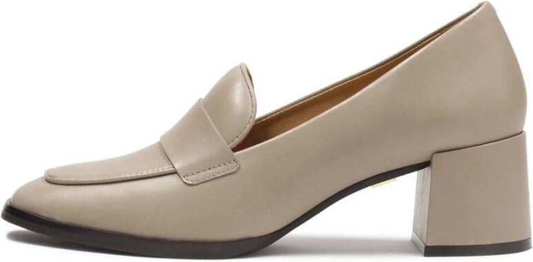 Kazar Klassieke leren pumps in taupe kleur Beige Dames