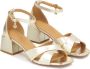 Kazar Klassieke sandalen op een lage paal in gouden kleur Yellow Dames - Thumbnail 2