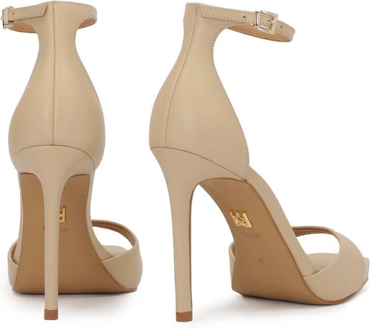 Kazar Klassieke stiletto sandalen met een bedekte hak Beige Dames