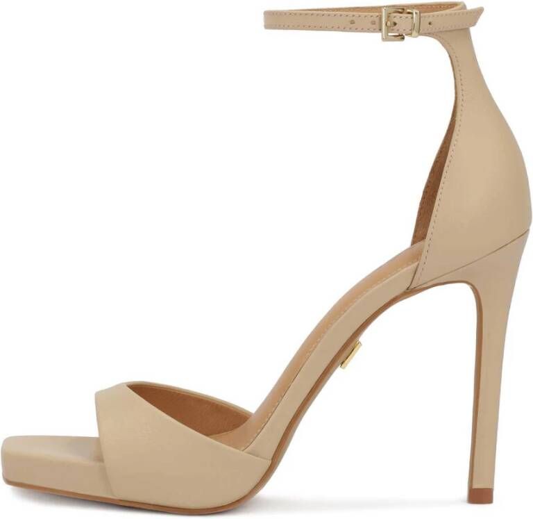 Kazar Klassieke stiletto sandalen met een bedekte hak Beige Dames