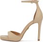 Kazar Klassieke stiletto sandalen met een bedekte hak Beige Dames - Thumbnail 5