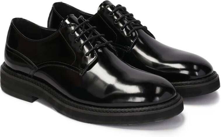 Kazar Klassieke zwarte derby halfschoenen Black Heren