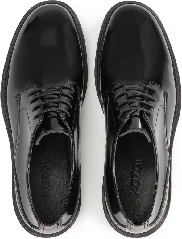 Kazar Klassieke zwarte derby halfschoenen Black Heren