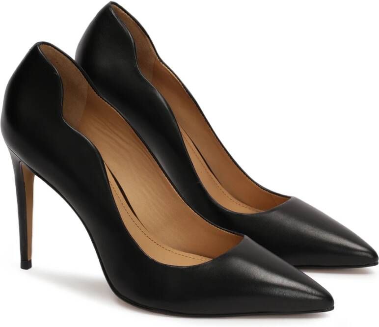 Kazar Klassieke zwarte korrellederen pumps Black Dames