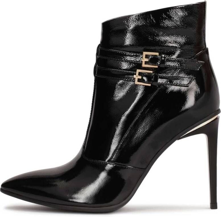 Kazar Klassieke zwarte lakleren stilettohak laarzen Black Dames