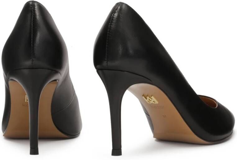 Kazar Klassieke zwarte natuurlederen stiletto's Black Dames