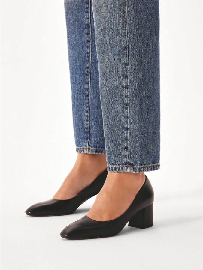 Kazar Klassieke zwarte pumps met een brede hak Black Dames