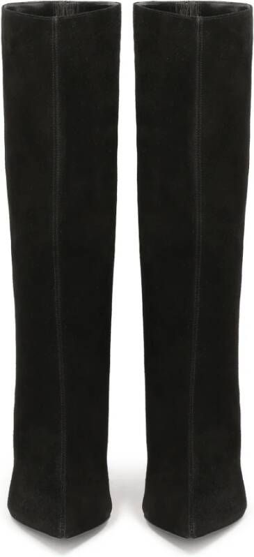 Kazar Laarzen met slip-on suède bovenwerk Black Dames