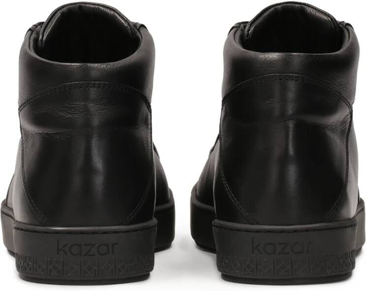 Kazar Leren enkelsneakers Black Heren