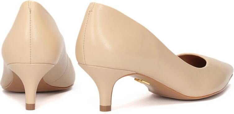 Kazar Leren kitten pumps Beige Dames