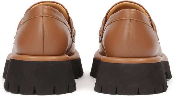 Kazar Leren Plateau Schoenen Brown Dames