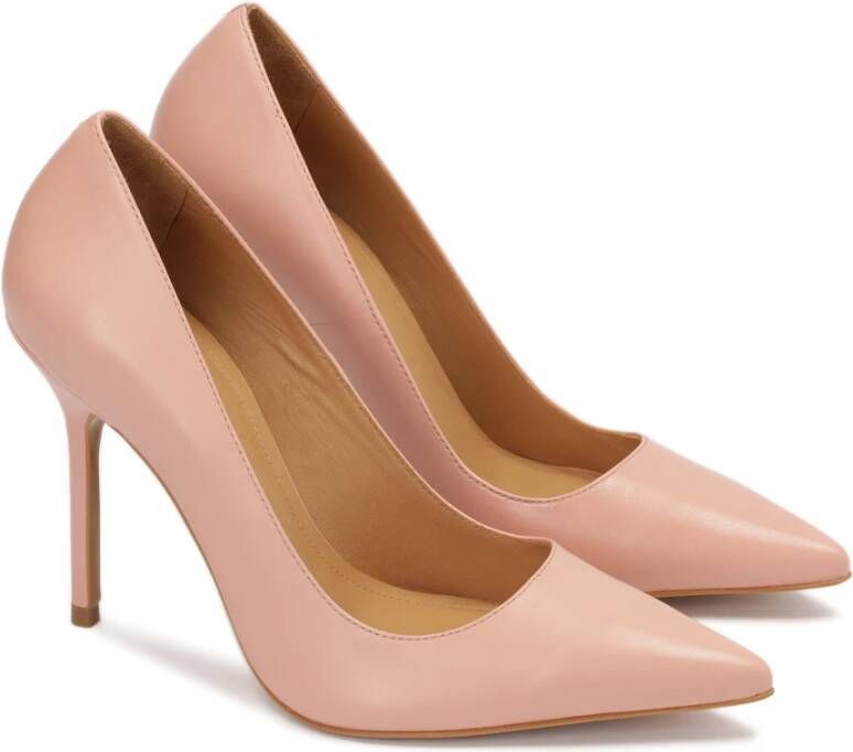 Kazar Leren pumps met een slanke hak Pink Dames