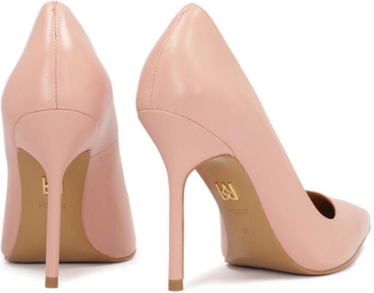 Kazar Leren pumps met een slanke hak Pink Dames