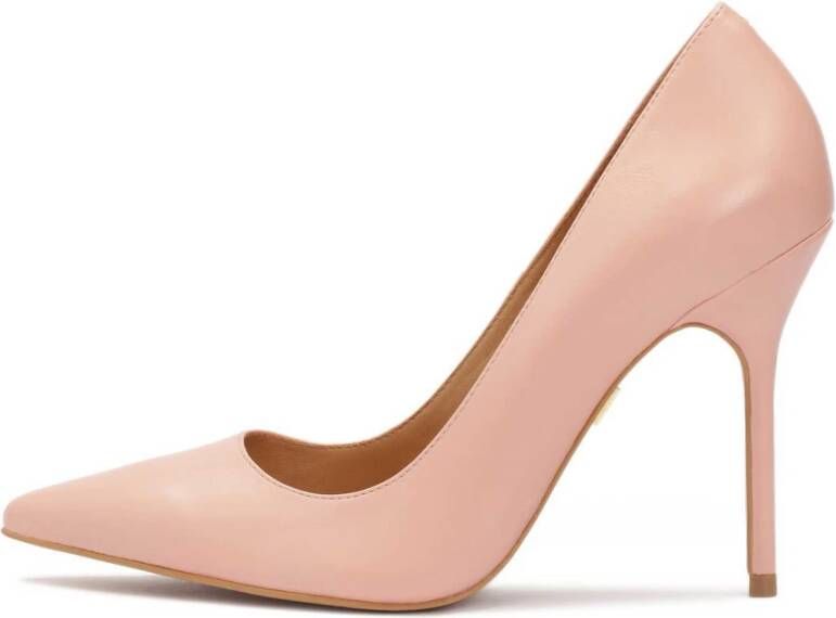 Kazar Leren pumps met een slanke hak Pink Dames