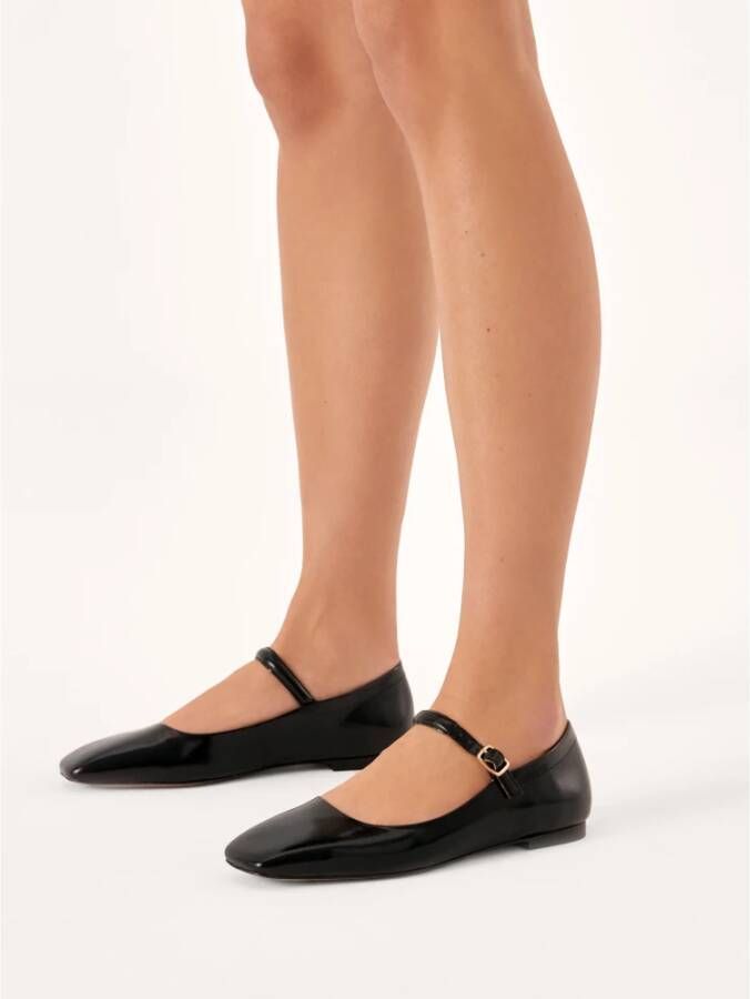 Kazar Leren pumps met vierkante neus Black Dames