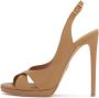 Kazar Leren sandalen met hakband Brown Dames - Thumbnail 5