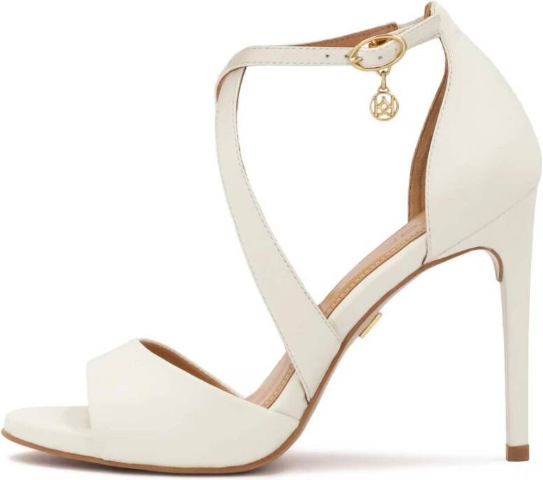 Kazar Leren sandalen op een hak Beige Dames