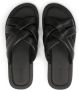 Kazar Leren slippers met zachte banden Black Heren - Thumbnail 4