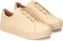 Kazar Leren sneakers op een rechte zool Beige Dames - Thumbnail 2