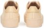 Kazar Leren sneakers op een rechte zool Beige Dames - Thumbnail 3