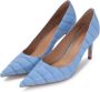 Kazar Studio Lichtblauwe stiletto's met dierenprint en puntige neus Blue Dames - Thumbnail 8