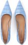 Kazar Studio Lichtblauwe stiletto's met dierenprint en puntige neus Blue Dames - Thumbnail 10