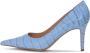 Kazar Studio Lichtblauwe stiletto's met dierenprint en puntige neus Blue Dames - Thumbnail 11