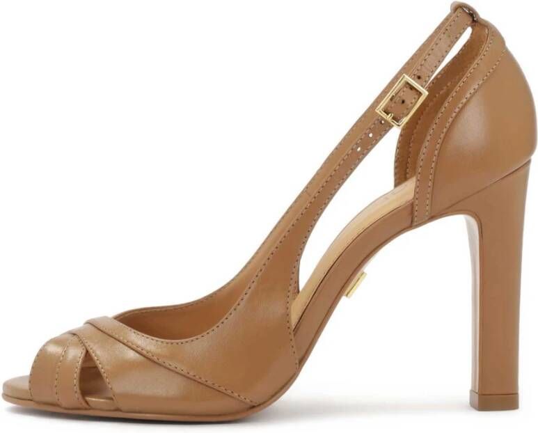 Kazar Lichtbruine halfopen pumps Brown Dames