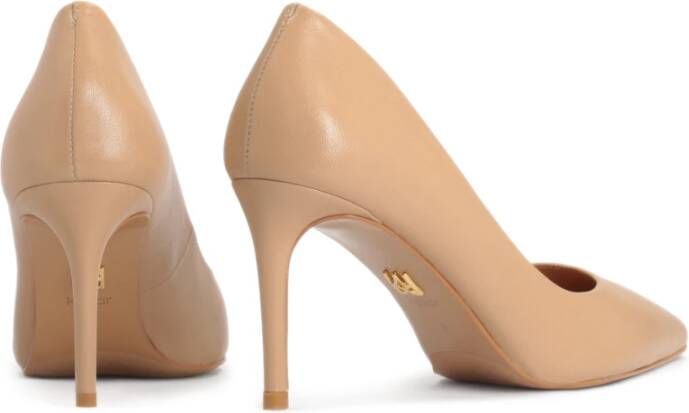 Kazar Lichtbruine leren pumps op een slanke hak Brown Dames