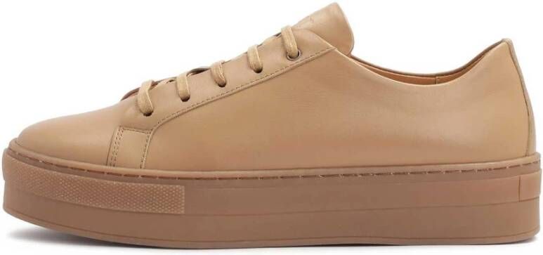 Kazar Lichtbruine sneakers op een dikke zool Brown Dames