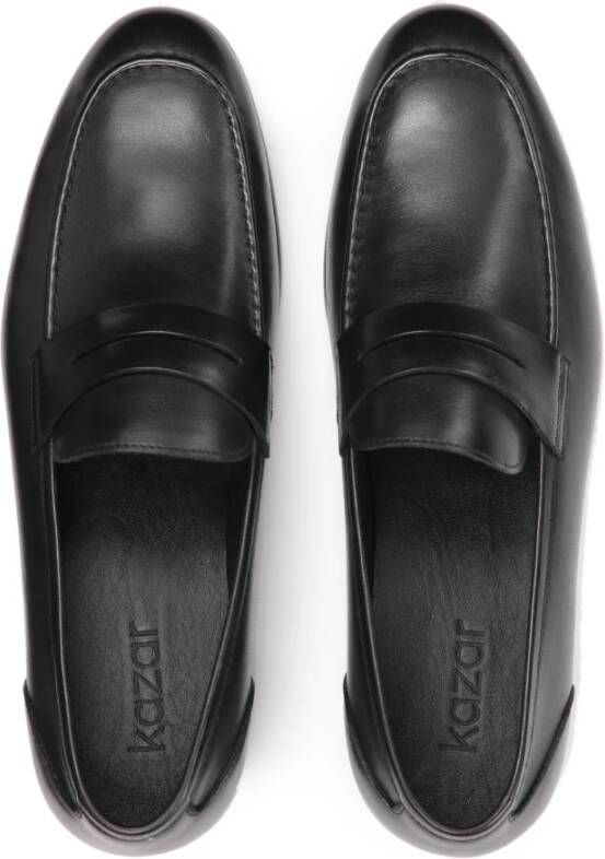 Kazar Loafers gemaakt van natuurlijk leer in zwart Black Heren