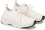 Kazar Luchtige witte stoffen sneakers White Dames - Thumbnail 2