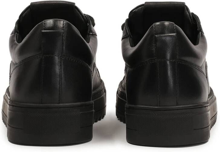 Kazar Mannen graanleren sneakers in stedelijke stijl Black Heren