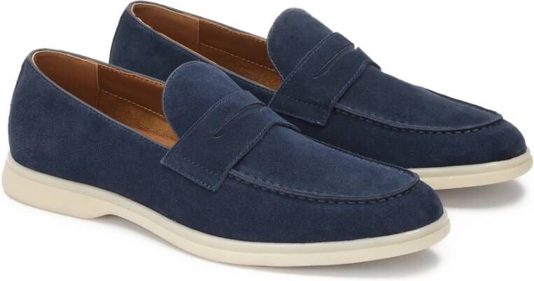 Kazar Marineblauwe instap-casual halfschoenen Blue Heren