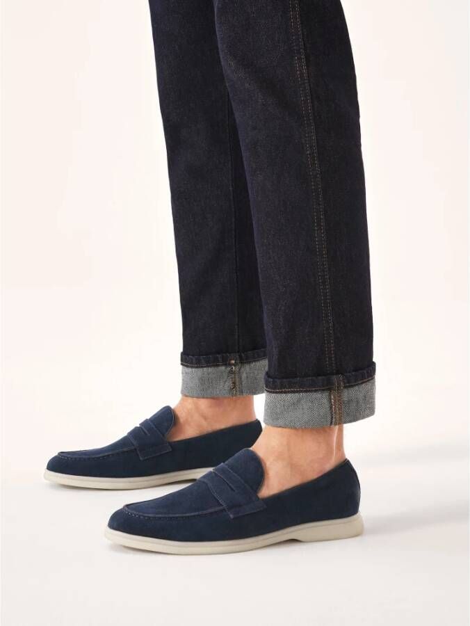 Kazar Marineblauwe instap-casual halfschoenen Blue Heren