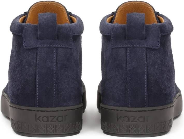 Kazar Marineblauwe suède chukka sneakers Blue Heren