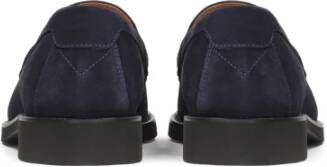 Kazar Marineblauwe Suède Loafers Stijlvol Model Blue Heren